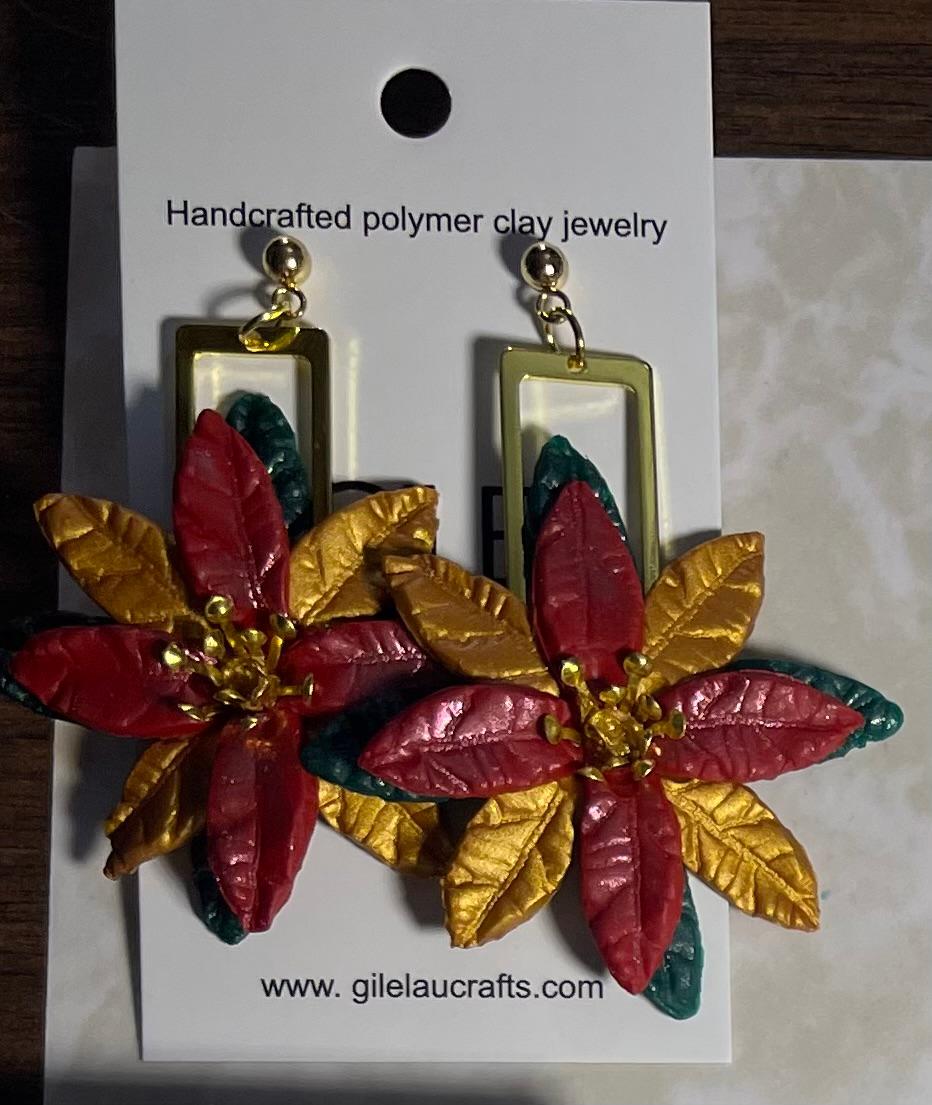 Floral Christmas 7 earrings