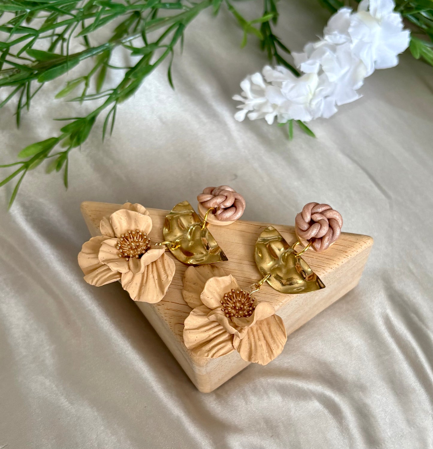 Blush Magnolia Earrings