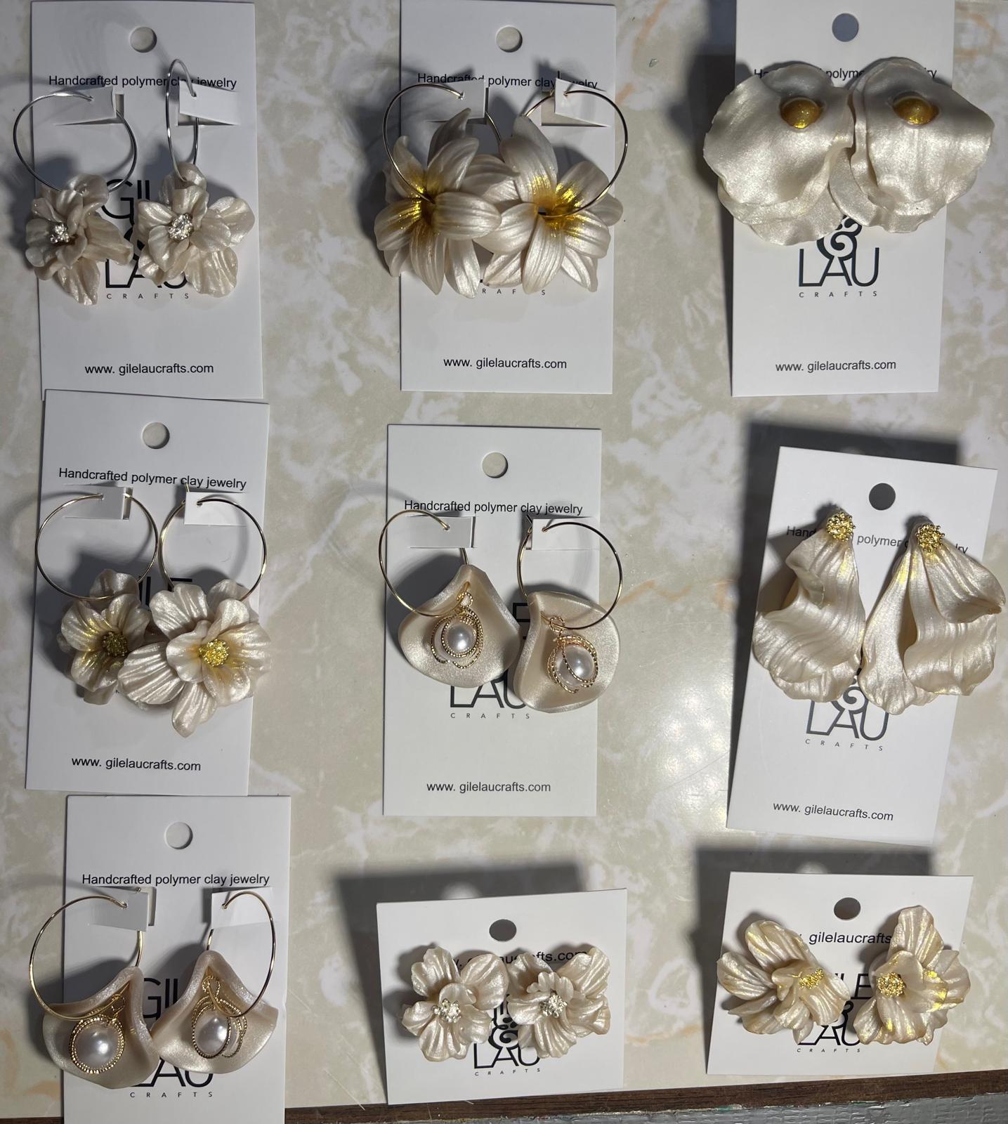 Floral Christmas 3 earrings