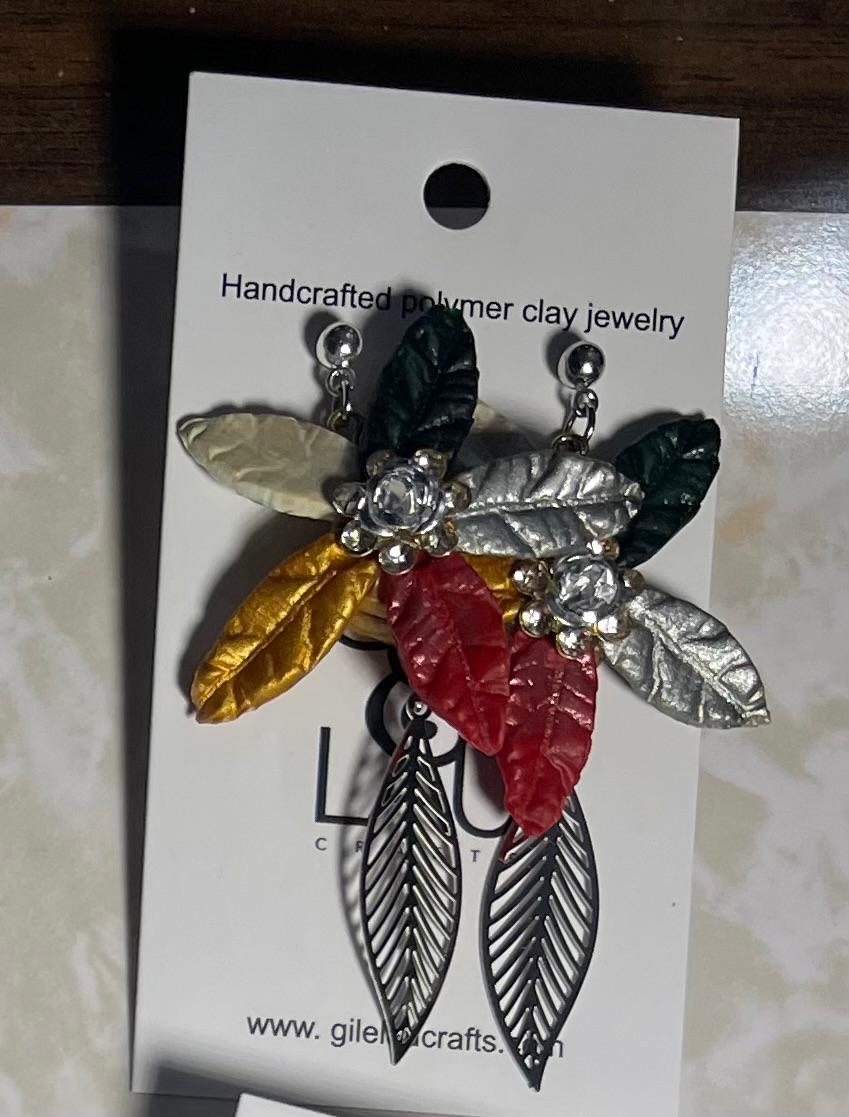 Floral Christmas 9 earrings