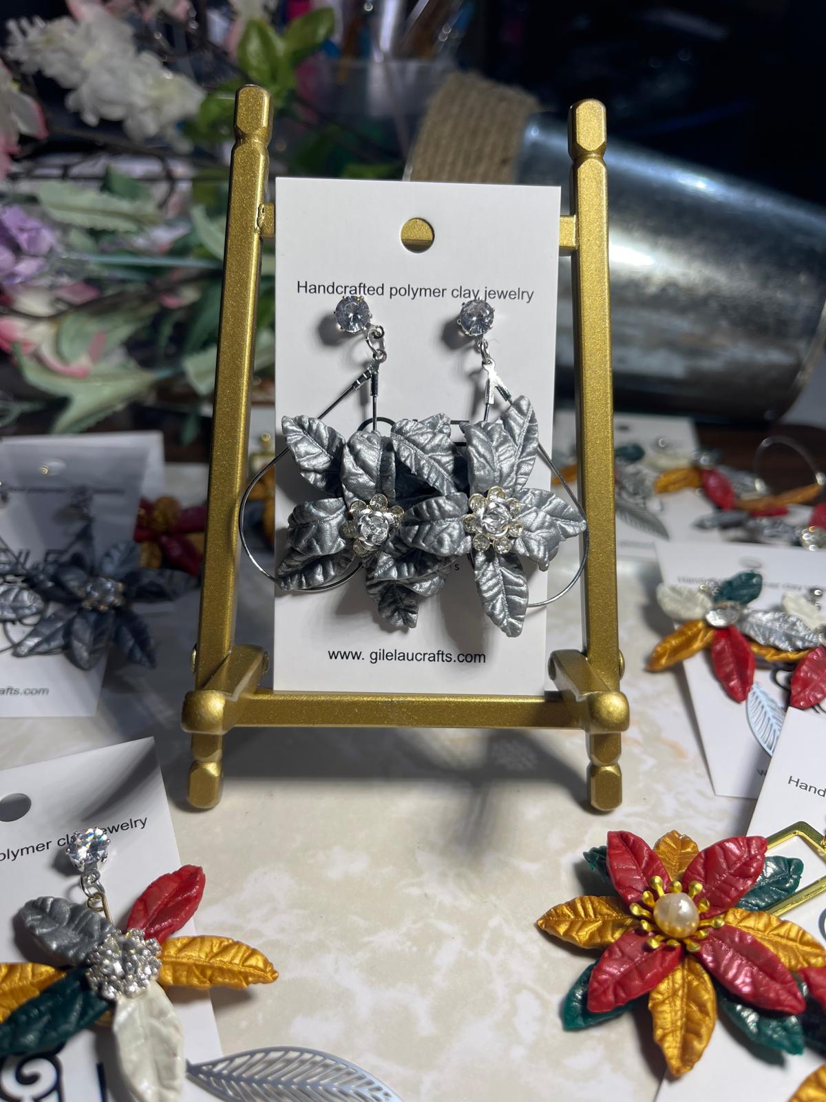 Floral Christmas 8 earrings