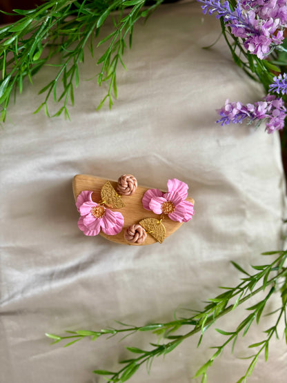 Pink Magnolia Earrings