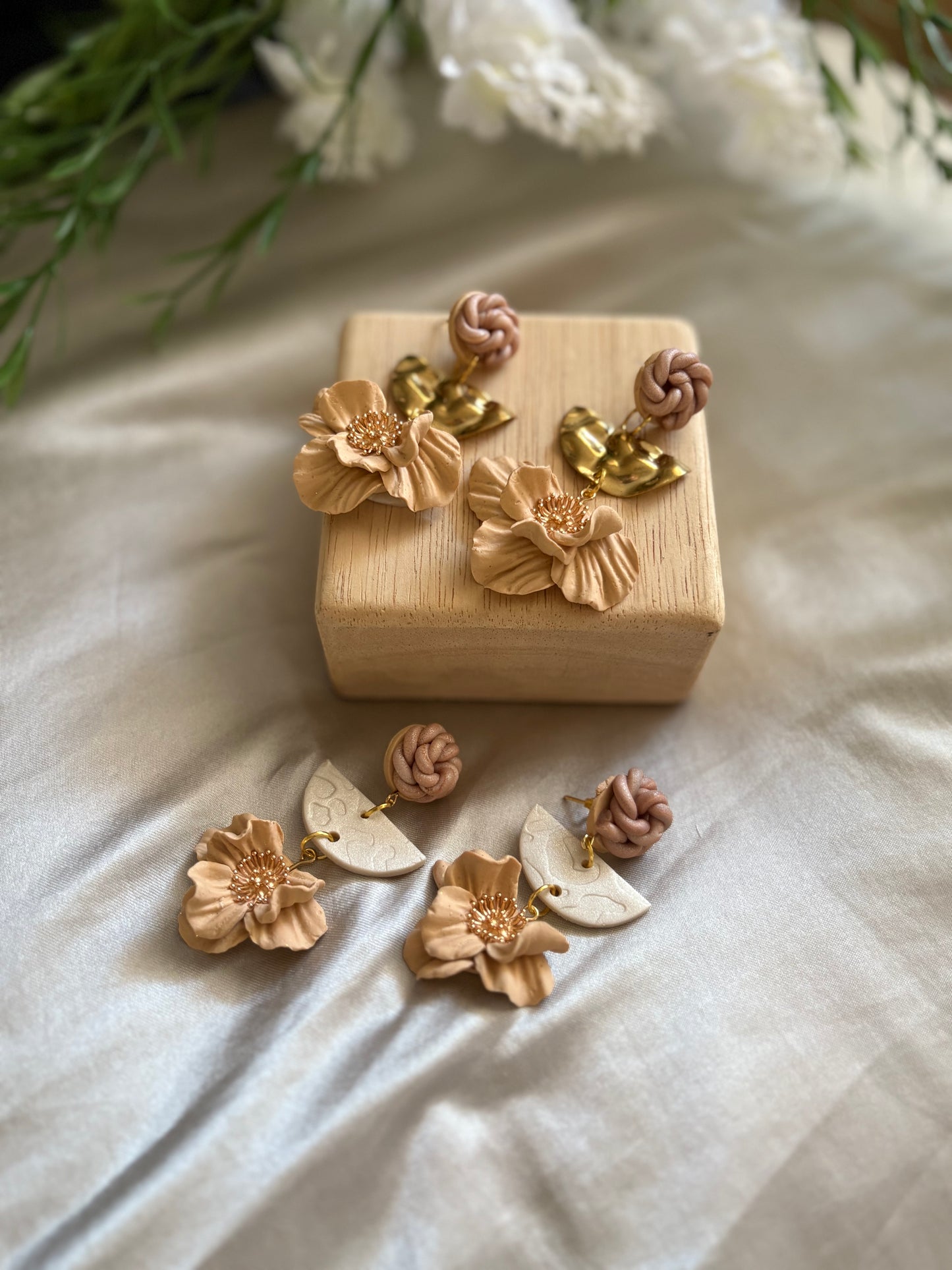 Blush Magnolia Earrings