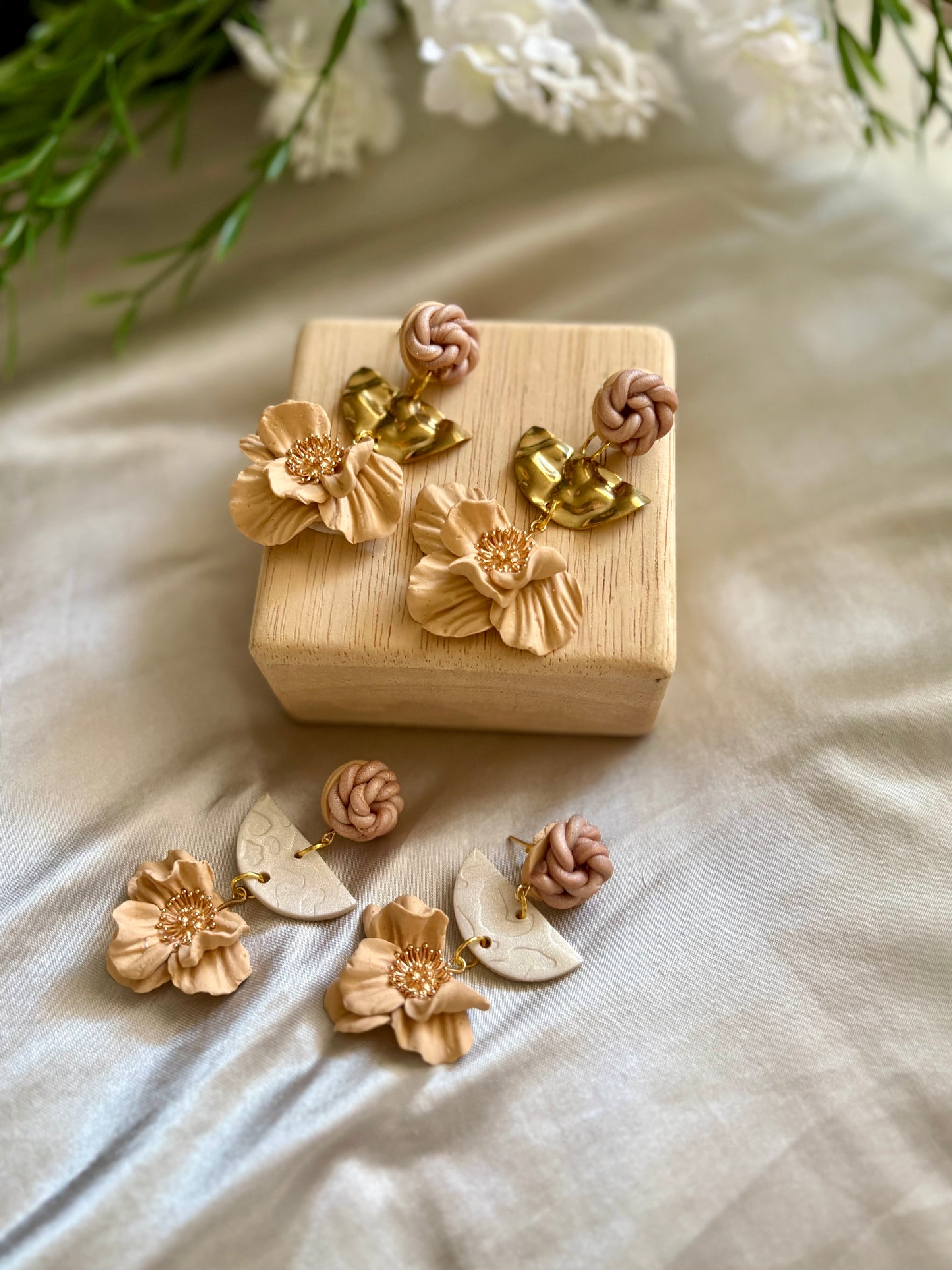 Blush Magnolia Earrings
