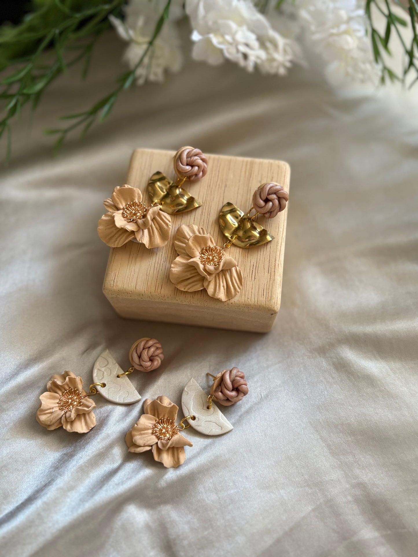 Blush Magnolia Earrings