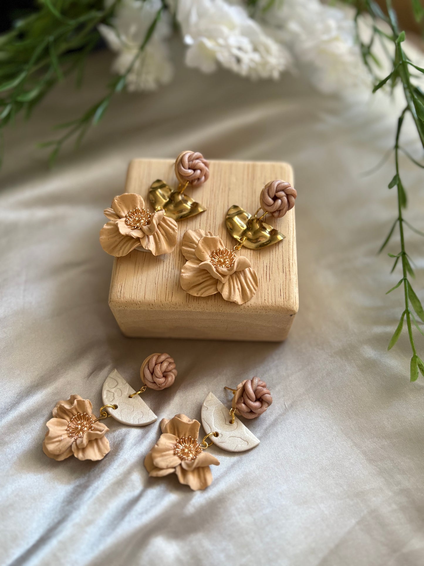 Blush Magnolia Earrings
