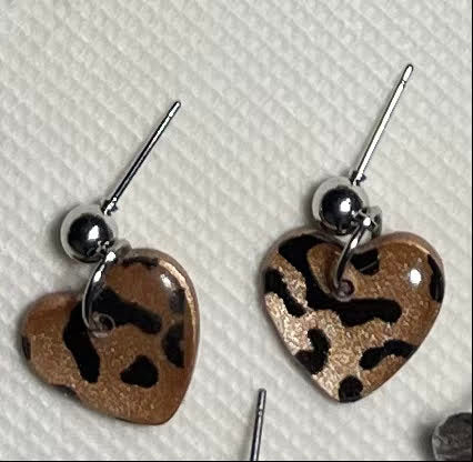 Animal Print Hearts