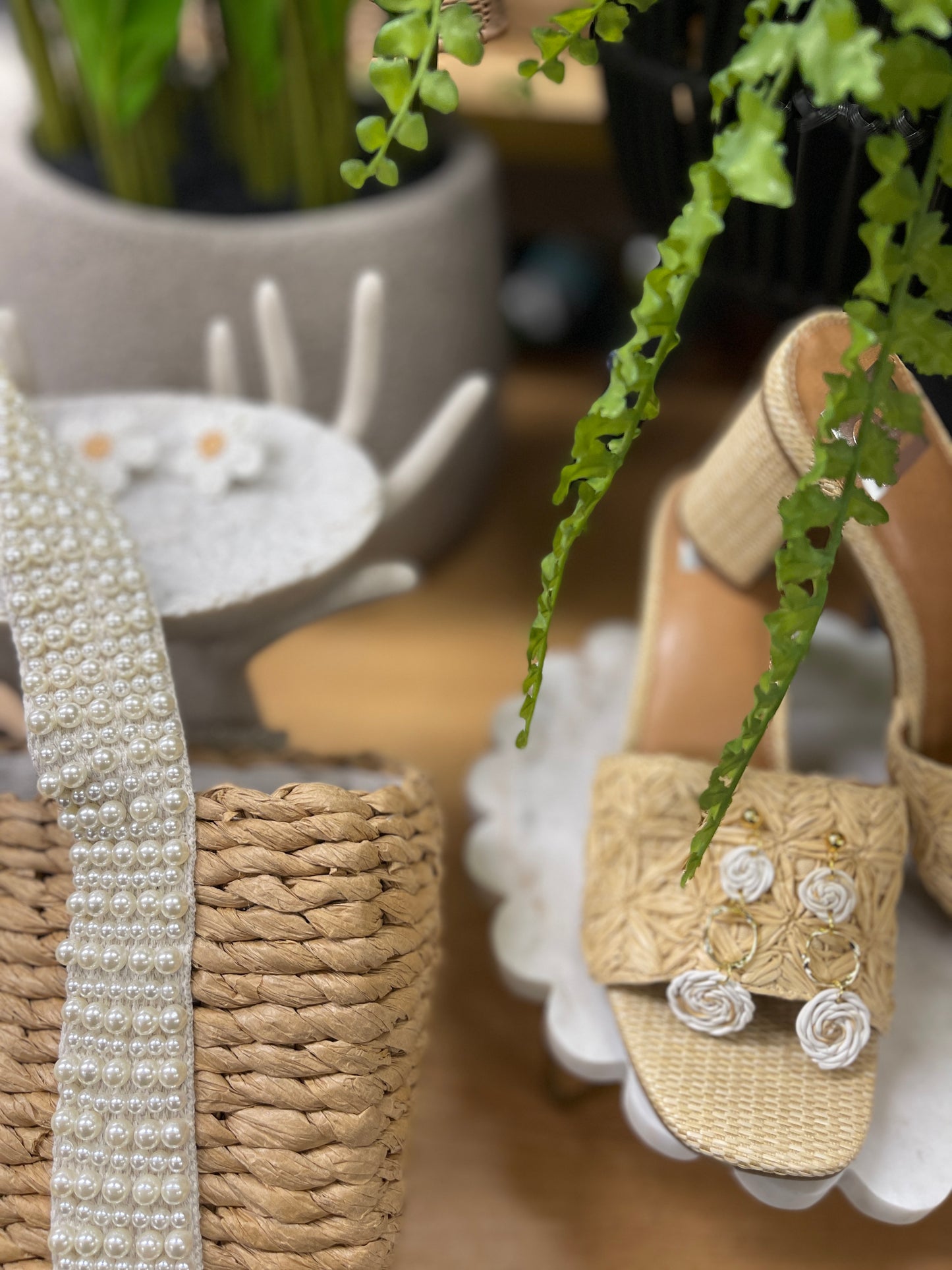 Earring rattan sphere-4