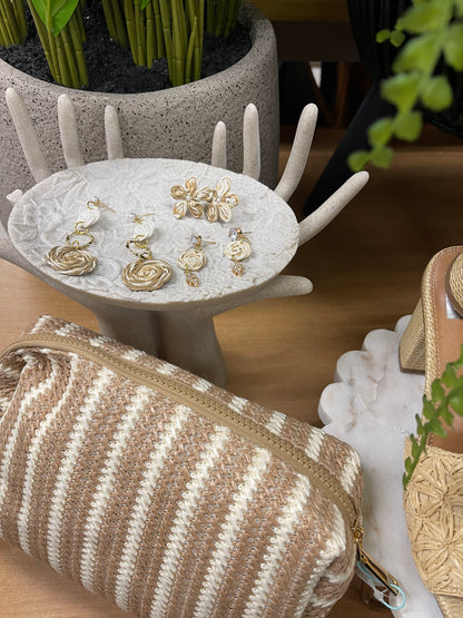 Earring rattan sphere