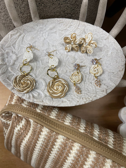 Earring rattan sphere