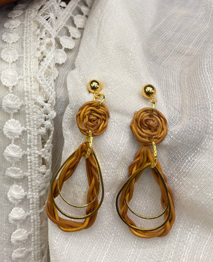 Earring rattan loop